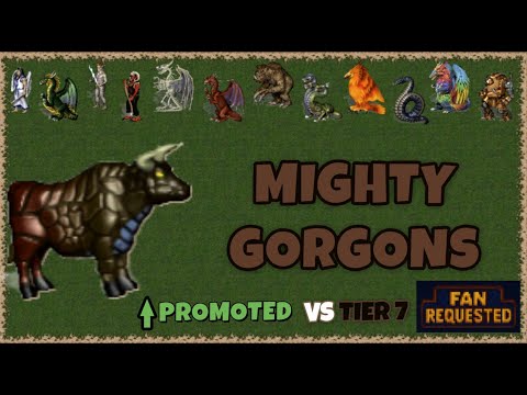 Fan Requested Mighty Gorgons PROMOTED vs all level 7 basic units in Heroes 3