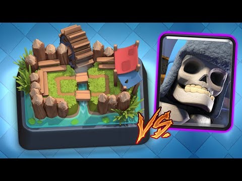 ГИГАНТСКИЙ СКЕЛЕТ НА 1 АРЕНЕ CLASH ROYALE! ФАН АТАКИ CLASH ROYALE!