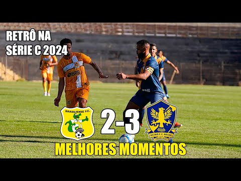 Brasiliense 2 (1x0) 3 Retrô - Melhores Momentos - COMPLETO - Brasileirão Série D 2024