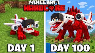 100日間で飛行機の化け物になったすまない先生を助けられるか【 マイクラ / マインクラフト 】