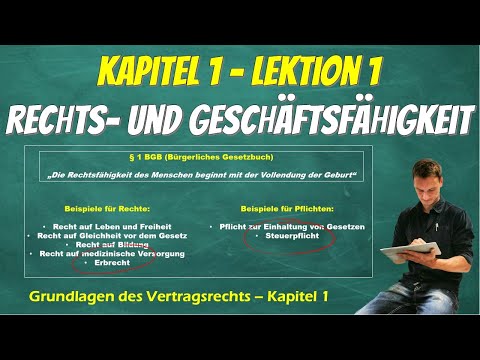 Legal capacity and contractual capacity simply explained: rights and obligations VS declaration o...