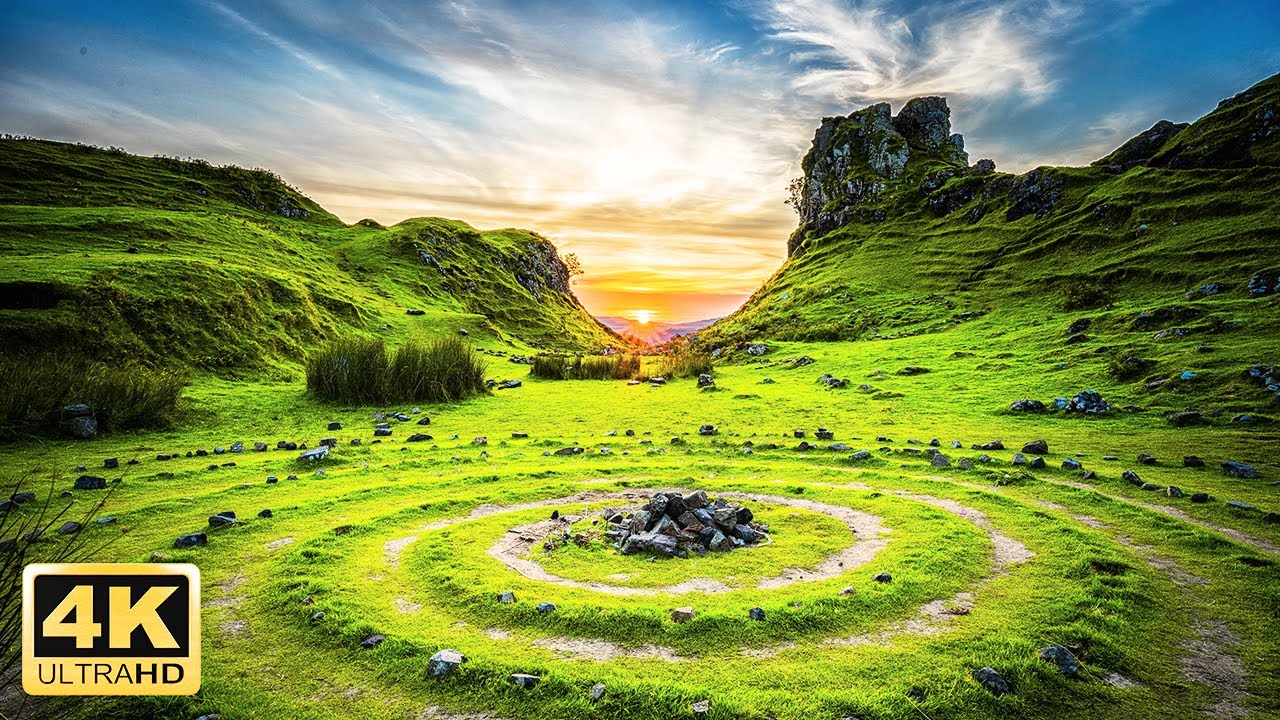 10 Hours Fantastic Views of Nature 4K with Relaxation Music