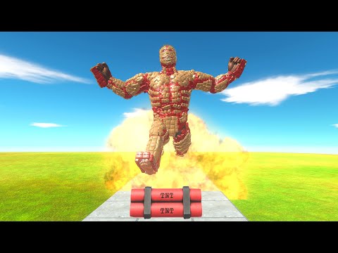 Mecha Units vs Dynamite Road | Animal Revolt Battle Simulator