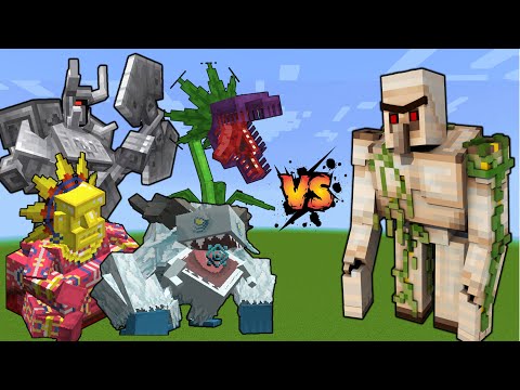 OP Mutant Iron Golem vs Mowzie's Mobs - OP Mutant Iron Golem vs Ferrous Wroughtnaut barako sun chief
