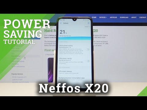 How to Activate Power Saving Mode in TP-LINK Neffos X20 - Save Battery in Android