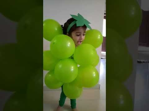 , title : 'Grapes grapes hurray/TOP 10 Fancy dress/rhymes/5 lines on grapes/fruit day/how to make grape/DIY'