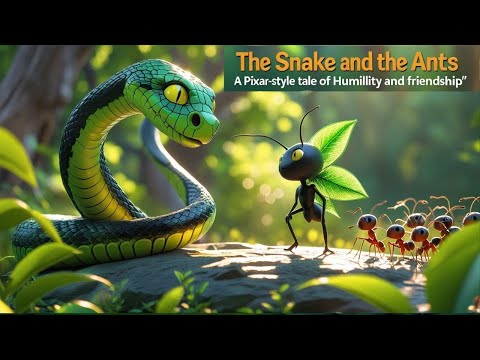 The Snake and the Ants | Humility & Friendship| Bedtime Story for Kids| English Stories|Moral Story