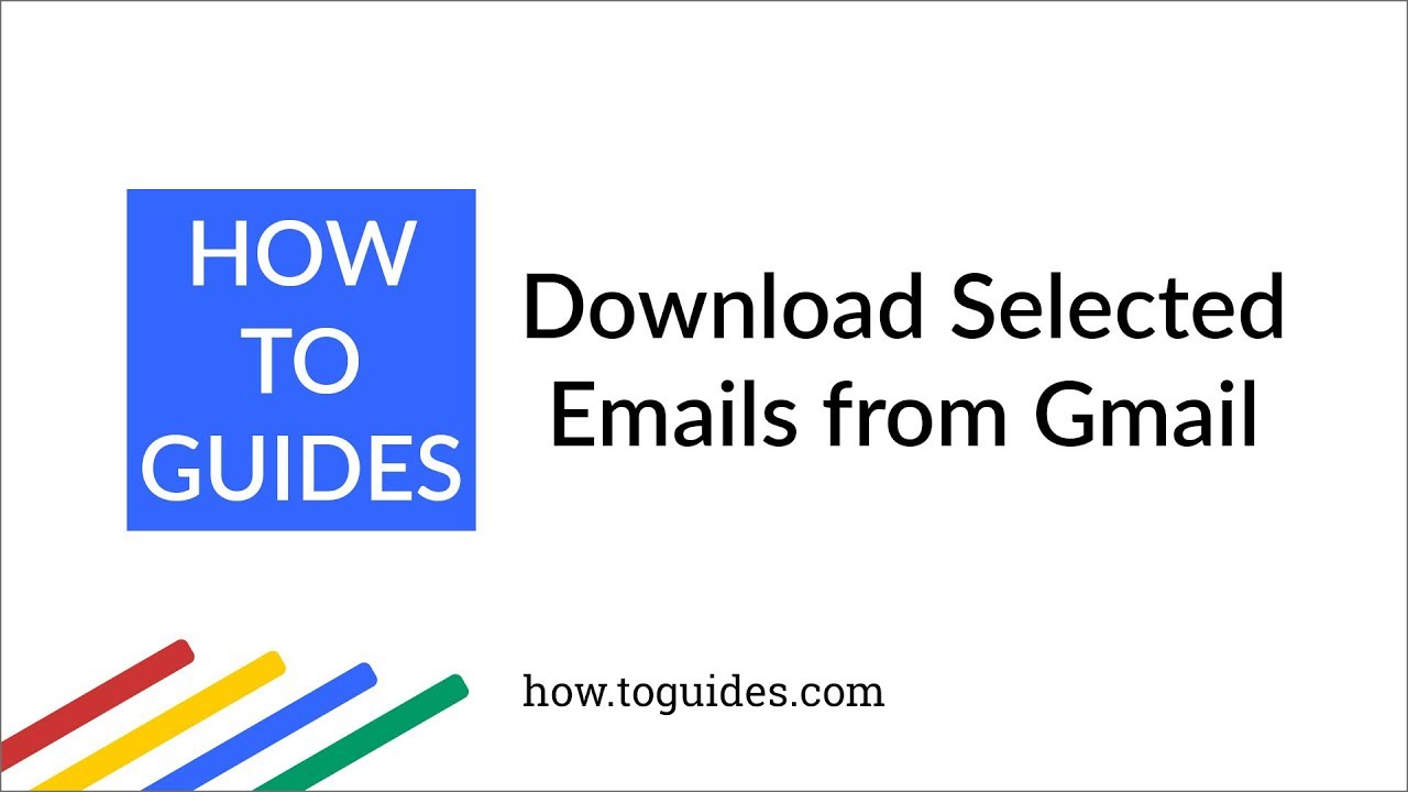 Download selected emails