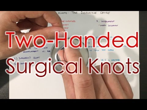 How to Tie Surgical Knots: One-Handed, Two-Handed Suture Tying, Instrument Ties [1/4]