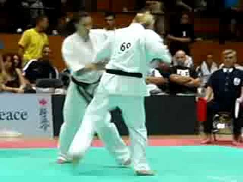 All American Open Karate 2008 Championships -Final women heavyweight - D.Cherneva vs. A.Aczynska