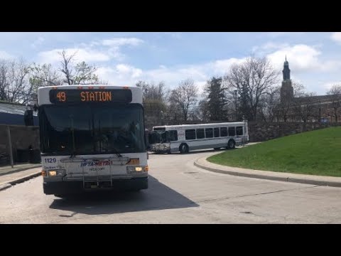 NFTA Bus Full Route 49 (University Station) Gillig Low Floor Hybrid 1129