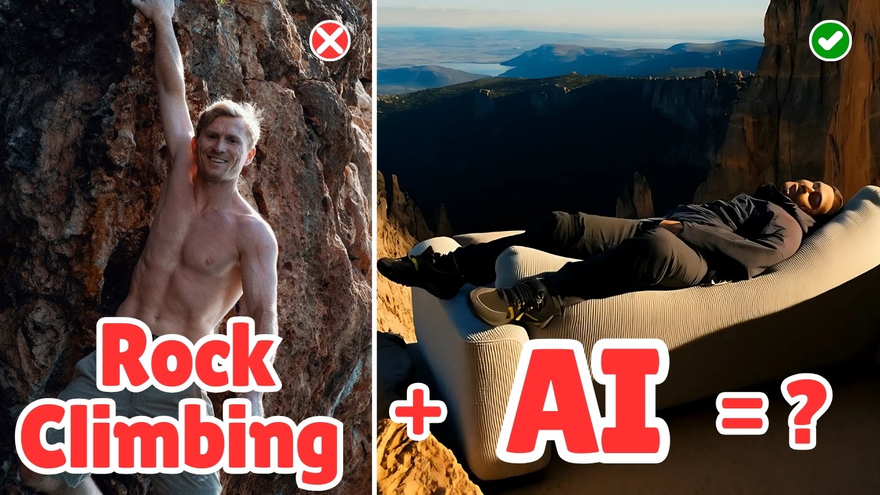 Rock Climbing + AI = Total Chaos! Watch the Hilarious Fail!