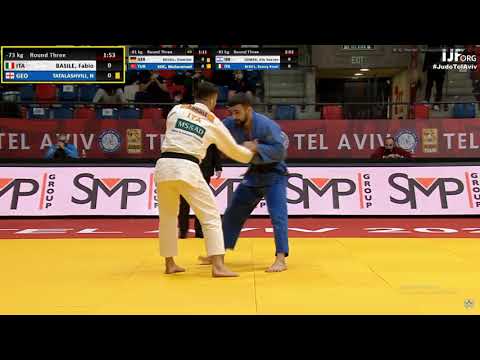 ITA Basile fabio vs GEO Tatalashvili man -73kg TEL AVIV grand slam 2021