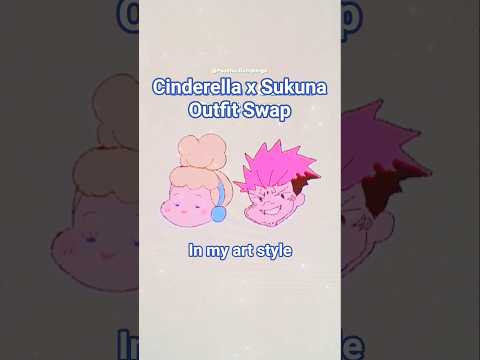 Who wore it better? 👗 ( #Sukuna x Cinderella ) #jujutsukaisen #artist #sukunaryomen #speedpainting