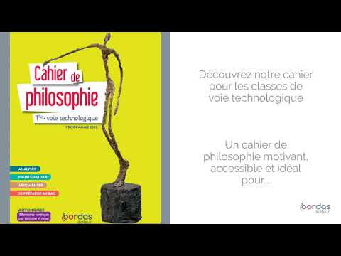 Cahier de philosophie - Voie Technologique