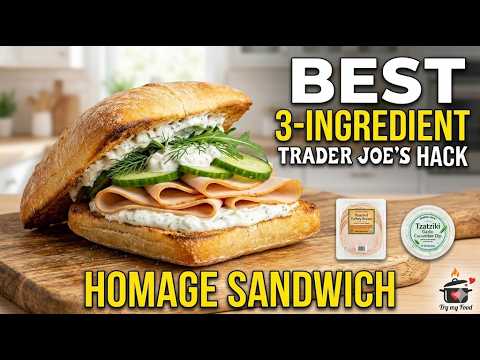 The Best 3-Ingredient Trader Joe's Sandwich! 🥪 (Homage Recipe) | Try my Food