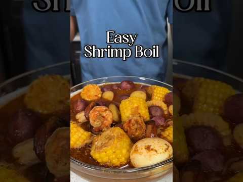 HOW TO MAKE AN EASY SHRIMP SEAFOOD BOIL #Shorts