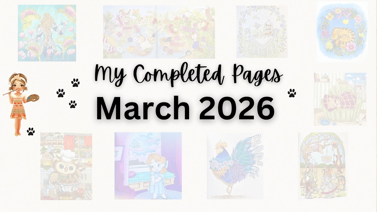 Completed Coloring Pages March 2026 - 11 pages