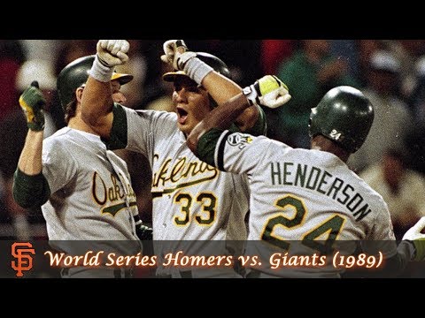 Oakland A's Offensive Outbursts Episode 1 - Five Homers vs. Giants (1989)
