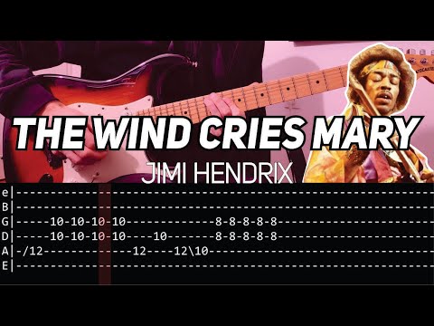 Jimi Hendrix - The Wind Cries Mary (Guitar lesson with TAB)