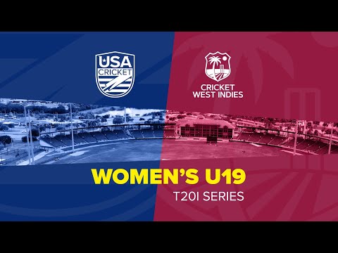 LIVE CRICKET:USA Women's Under 19s vs West Indies Women's Under 19s - 1st T20 International, Florida