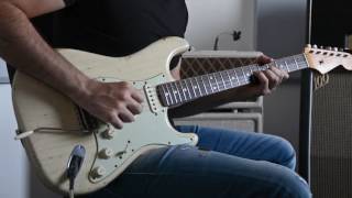 The clean tone of a Fender Stratocaster and Vox AC30