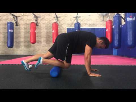 Foam rolling tibialis anterior