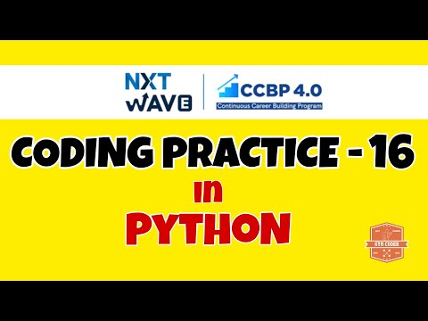 Coding Practice 16 Python Nxtwave Ccbp Code Solutions By Gym Coder Python Cp Series