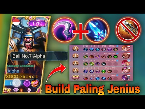 Build Paling Jenius For Alpha Musuh Langsung Fedeer - Build Alpha Tersakit 2022 - Top Global Alpha