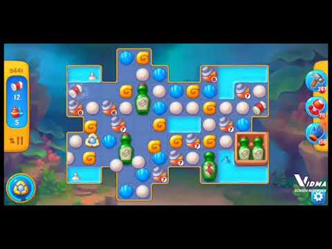 Fishdom. 9441 level no boosters and diamonds. 19 moves