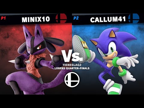 TienesLag2 - LQF Minix10 (Lucario, Little Mac, ROB) VS Callum41 (Sonic)