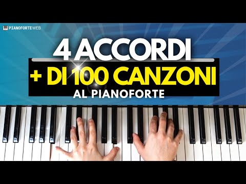 Learn 4 chords to play over 100 songs on the piano