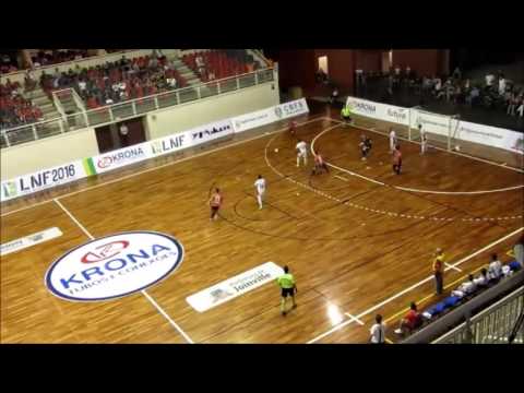 LNF2016 - 1ª Fase - 1ª Rodada - Gols - Joinville 3 x 2 Guarapuava