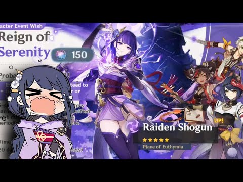 Between lucky and unlucky... | Genshin Impact Raiden Shogun rerun