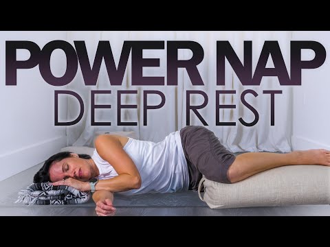 Power Nap Guided Meditation for Deep Rest (No Set Wakeup Time) | Body Scan & Binaural Beats