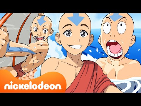 Avatar: La Leyenda de Aang | ¡2 horas de Aang siendo Aang! Con Sokka, Katara y Toph  | Nickelodeon
