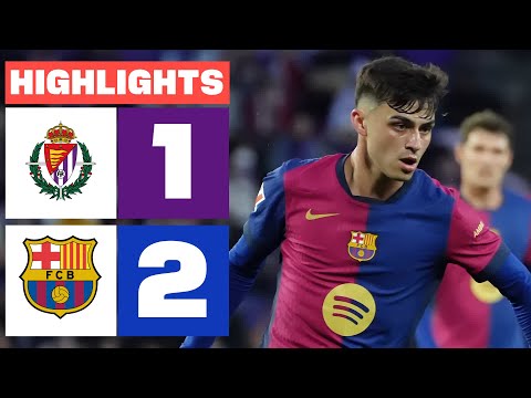 REAL VALLADOLID CF 1 - 2 FC BARCELONA  I HIGHLIGHTS LALIGA EA SPORTS