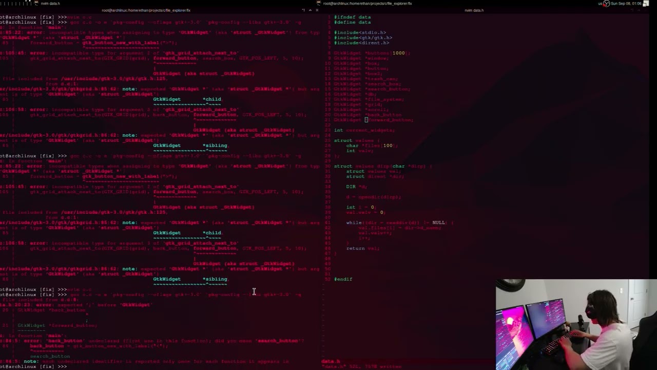 C | File Explorer | day 6 | programming everyday day 66