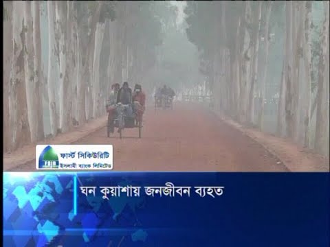 ঘন কুয়াশায় জনজীবন ব্যহত