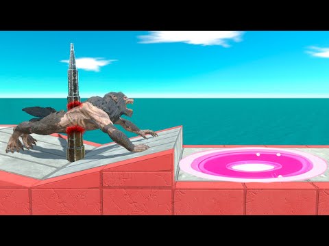 Spike Trap Combo Challenge: Who Can Evolve Into a Kaiju? - Animal Revolt Battle Simulator