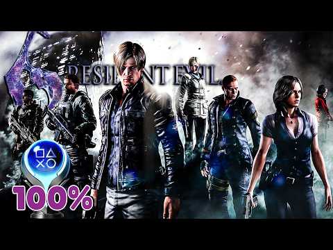RESIDENT EVIL 6 - 100% Platinum Walkthrough No Commentary (PS5 PRO)