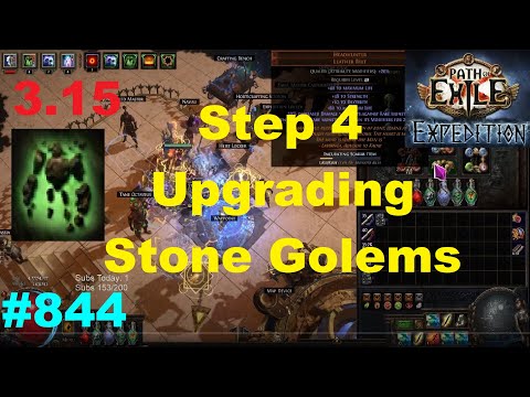 [Path of Exile 3.15] NEW Step 4 Upgrading Budget Stone Golem Build (Big Changes) - 844