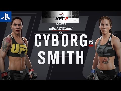 EA Sports UFC 198: Cristiane Justino vs. Leslie Smith UFC 2 PS4 Gameplay