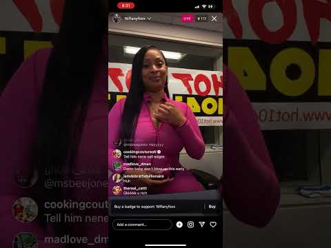Tiffany Fox on #instagramlive ❤️ #lhhatl #jessicadime #atlanta