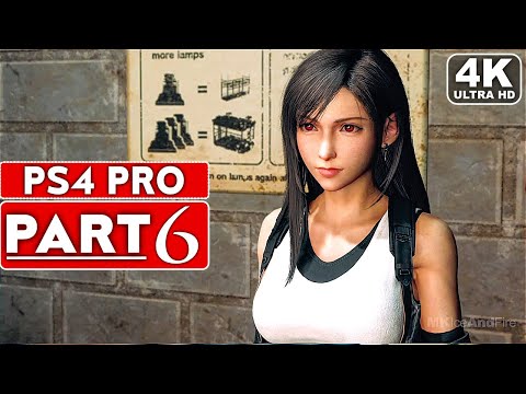 FINAL FANTASY 7 REMAKE Gameplay Walkthrough Part 6 FULL GAME [4K PS4 PRO] - No Commentary