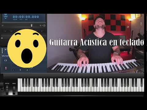 Improvisación de GUITARRA flamenco en TECLADO - ♫ Charmex Producciones ♫