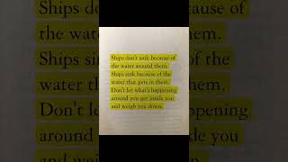 Don't let them weight you Down #quotes #motivation #quoteoftheday #deepquotes #shorts #foryou