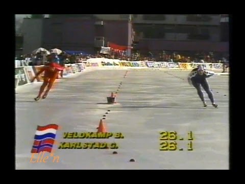 World Championships Allround Innsbruck 1990 - 1500 m Veldkamp - Karlstad
