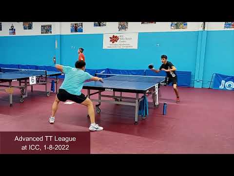 Arnav Khinvasara (2084) vs Kenny Au (2013) at ICC TT League on 1-8-2022