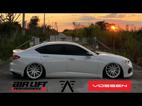 2021 Acura TLX Aspec - Air Suspension Installation | Flyyairr | AirLift | Vossen HF4T | Toyo Tires